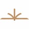 Ekena Millwork Redmond Smooth Timber Gable Bracket, Western Red Cedar, 72"W x 27"H x 1 1/2"D x 3 1/2"F, 9/12 Pitch GBW072X27X0204RED00SWR - alternate 1